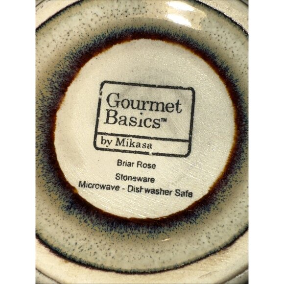 New Mikasa Desert Bloom Coffee Tea Mug Cup Gourmet Basics Floral Brown Lot of 4 - Picture 5 of 7